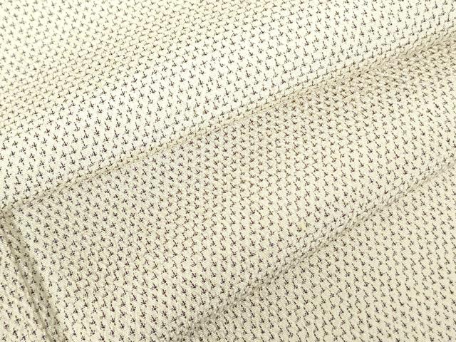 平和屋着物▽本塩沢　単衣　蚊絣　正絹　逸品　DABE1477op｜平和屋