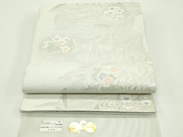 長閑やかさ屋お召しもの＊夏物 西陣 京都イシハラ謹製 六通柄袋帯 みなも 唐織 現ナマ糸 証紙付き添い人 正絹 珠玉 未当て嵌める CABG7472rv