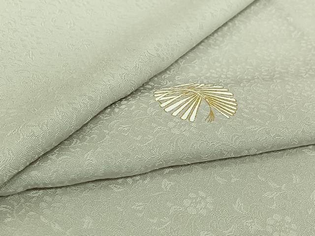 平和屋着物▽上質な小紋　単衣　松葉　金彩　正絹　逸品　AABI4985jh｜平和屋
