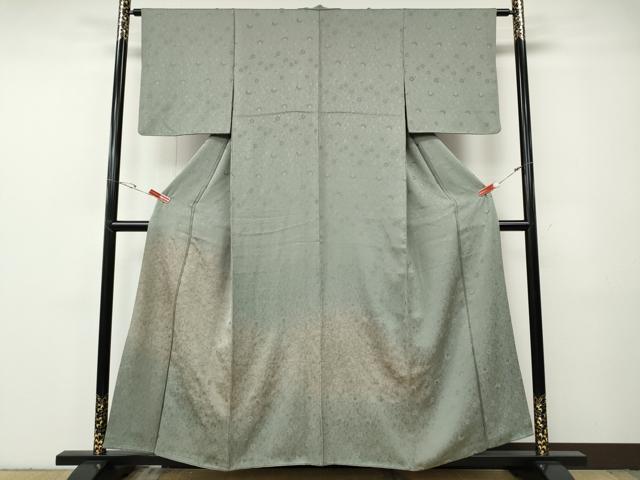 長閑やかさ屋御召しもの●色留短い訪問着 枝桜文 暈し染め 金彩 正絹 珠玉 CABG5224ut