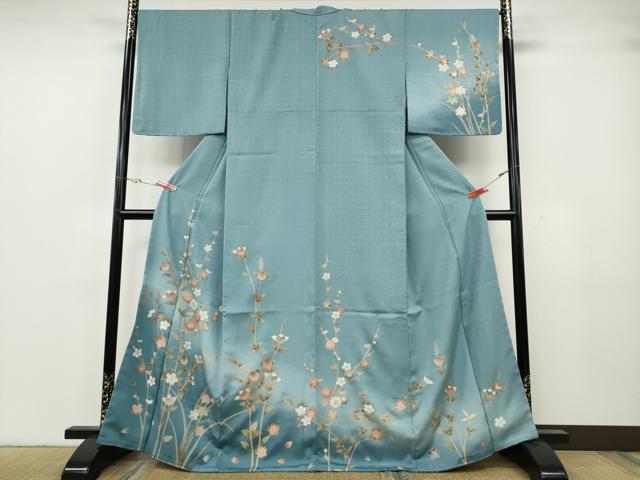 平和屋着物●訪問着　枝花文　暈し染め　金彩　正絹　逸品　CABG5241ut｜平和屋 27,690円