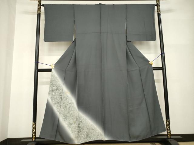 平和屋着物●訪問着　流水花文　暈し染め　正絹　逸品　AABI2416ck｜平和屋