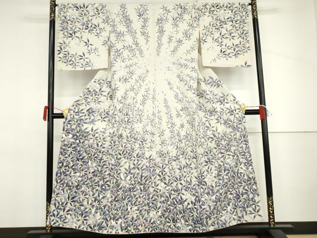長閑やかさ屋御召しもの●十日町友禅絵書き 林静穂 短い訪問着 花柳景蘭舞 正絹 珠玉 AABJ3687cs