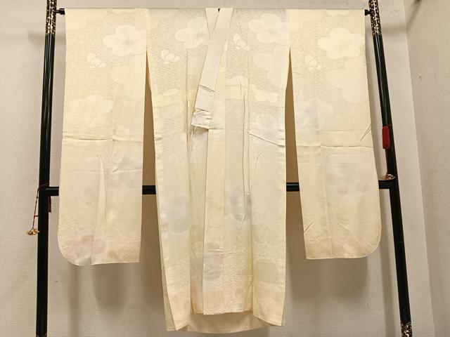 平和屋着物●振袖用長襦袢 無双仕立て 梅地紋 暈し染め 正絹 逸品 AABI6257ph|平和屋