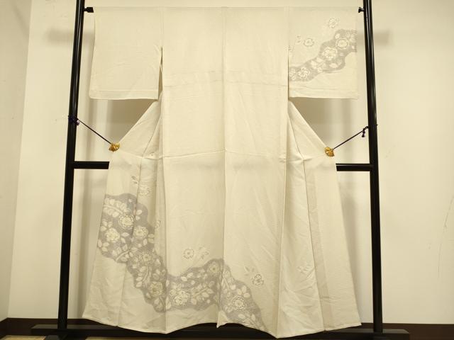 平和屋着物▽訪問着　単衣　絞り　辻が花　正絹　逸品　DABE9902du｜平和屋