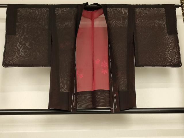 平和屋着物▽羽織 スリーシーズン 春夏秋 塵除け 雪の結晶 正絹 逸品 AABI6588jd|平和屋