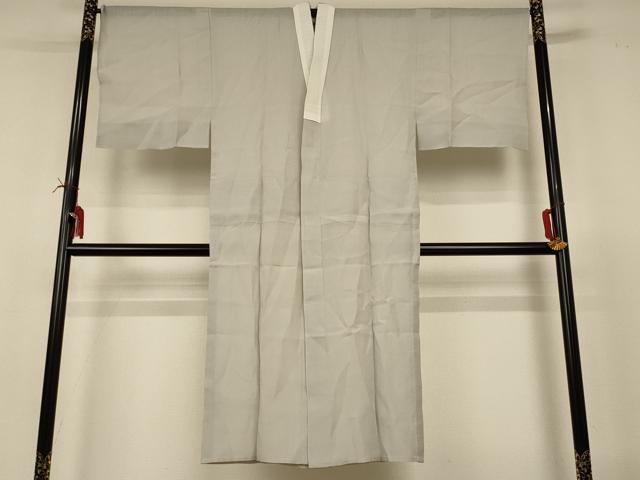 長閑やかさ屋お召しもの＊夏物 成人男性 長襦袢 紗 絹薄墨色 麻 AABI6575jd