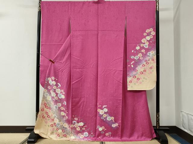 平和屋着物●豪華振袖　舞花文　暈し染め　金彩　正絹　逸品　未使用　CABG0652yc｜平和屋
