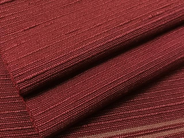 長閑やかさ屋御召しもの●八寸名古屋帯 信州紬 葡萄色 正絹 珠玉 CABG7898vp