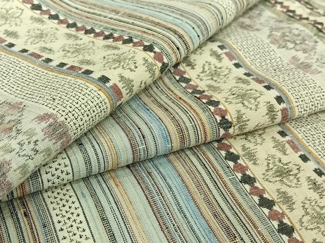 平和屋着物▽上質な紬 単衣 花間道 正絹 逸品 AABI7029jh|平和屋