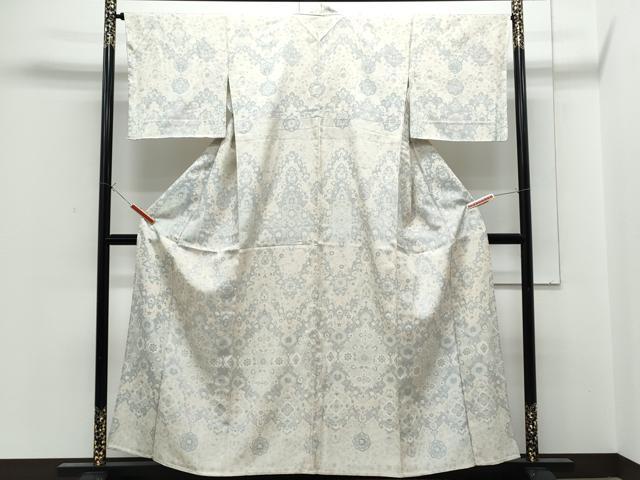 長閑やかさ屋御召しもの▽短い訪問着 単衣 吉祥花文 正絹 珠玉 CABG2620th