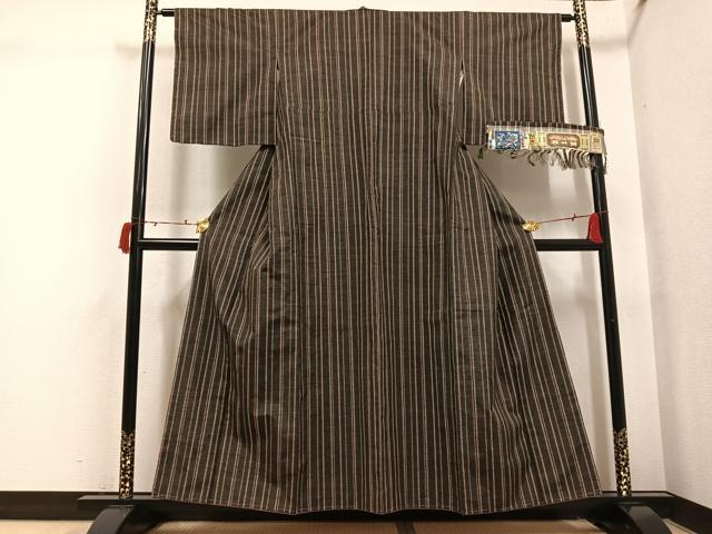 長閑やかさ屋御召しもの●小岩井紬仕事場 信州上田紬 手織り 抜け道 証紙付き添い人 正絹 珠玉 未当てはめる AABI6274ph
