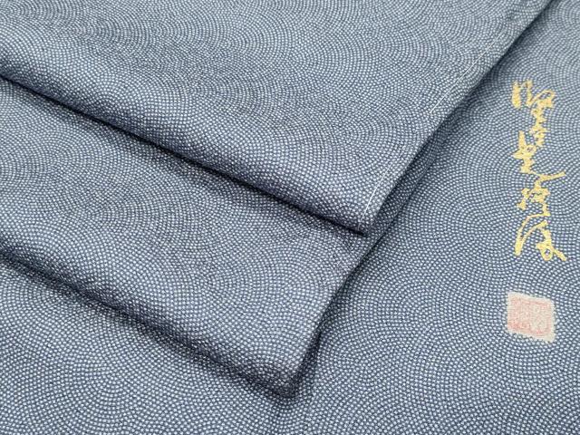 平和屋着物●伝統工芸師 服部光擴 江戸小紋 鮫小紋柄 正絹 逸品 未使用 CABD9421gh|平和屋