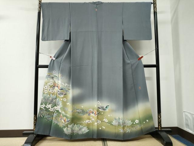 平和屋着物●豪華色留袖　作家物　鴛鴦松竹梅　暈し染め　金彩　正絹　逸品　CABE3016yc｜平和屋