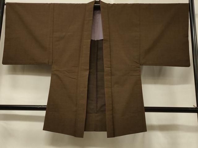 長閑やかさ屋お召しもの＃成人男性 長羽織 紬地 単衣 霞文 正絹 珠玉 CABF1277インチ