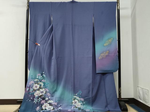平和屋着物●豪華振袖　草花文　暈し染め　金彩　正絹　逸品　CABG0773yc｜平和屋