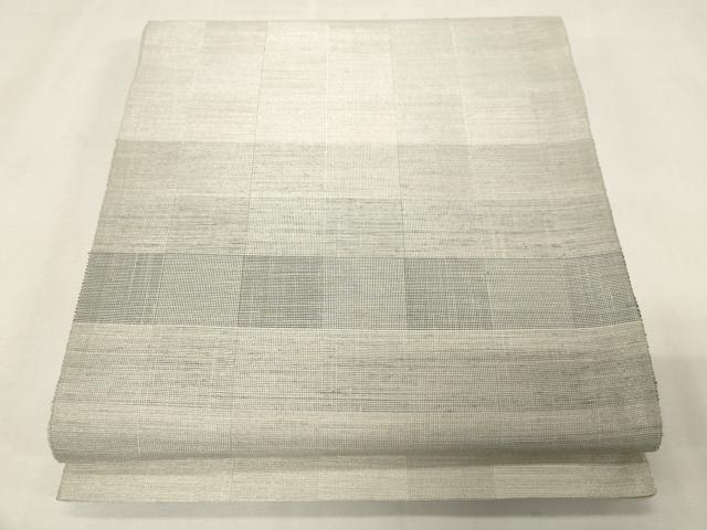 長閑やかさ屋御召しもの●ファッションデザイナー HIROKO KOSHINO コシノヒロコ 全通柄袋帯 透かし彫り柄 銀糸 正絹 珠玉 CABG9482dy