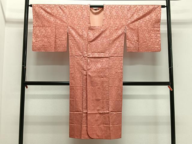 長閑やかさ屋御召しもの＃道行厚地の外套 雨厚地の外套 花尽くし ロング丈 鈴乃屋取りまわし 正絹 珠玉 CABH3264ua