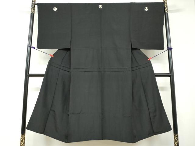 長閑やかさ屋お召しもの●成人男性 黒紋付 正絹 珠玉 DABF1595ud