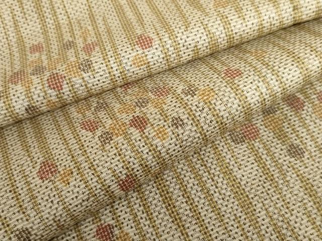 平和屋着物▽上質な紬　単衣　あられ　正絹　逸品　AABI7176cs｜平和屋