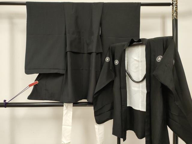 長閑やかさ屋御召しもの[]七五三 お坊っちゃん 祝着・黒紋付羽織書き割り 珠玉 DABE7164ma