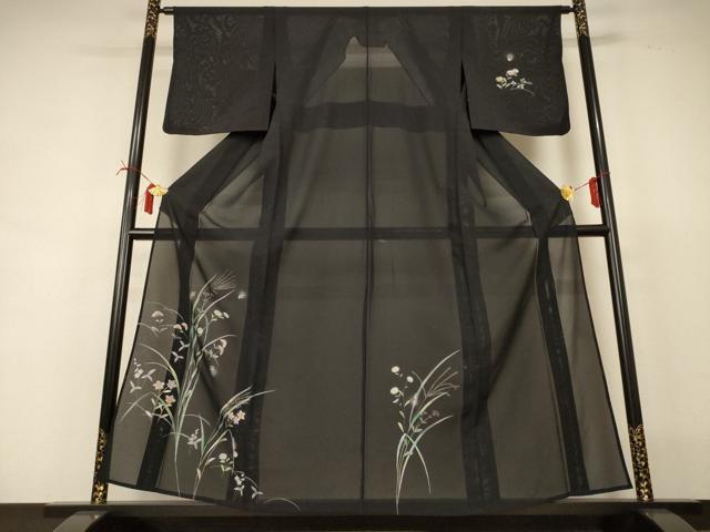 平和屋着物＊夏物 訪問着 絽 蛍 蛍暈し 金彩 正絹 逸品 AABI6589jd｜平和屋