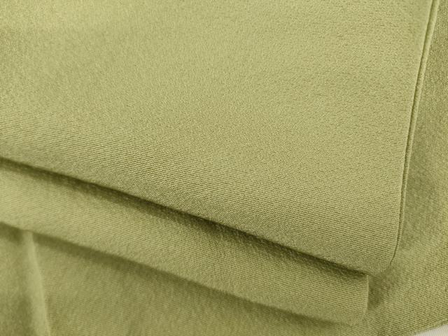長閑やかさ屋御召しもの●御膳上等な色無地 黄海松赤銅色 正絹 珠玉 AABI5109ck