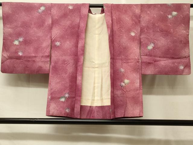 平和屋着物＃羽織　草花文　暈し染め　正絹　逸品　CABF8996in｜平和屋