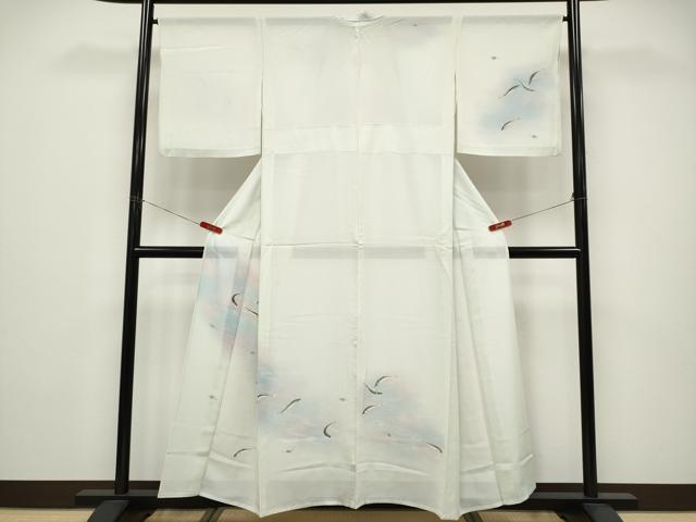 長閑やかさ屋御召しもの＊夏物 短い訪問着 絽 鮎 暈し染め 正絹 珠玉 CABG3228tx