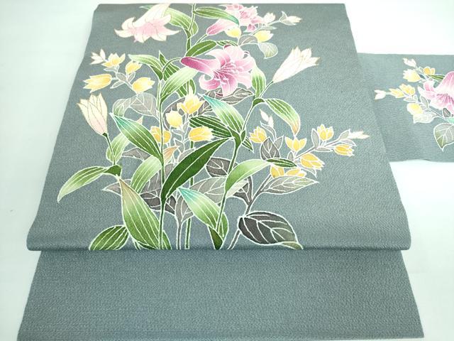 楽天市場】平和屋本店□極上 九寸名古屋帯 地紋起こし 鈴 青竹色地