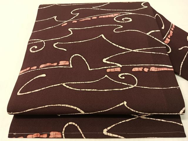 平和屋着物●全通柄 九寸名古屋帯 一珍染 幾何学文様 正絹 逸品 未使用 CABJ0597vp|平和屋