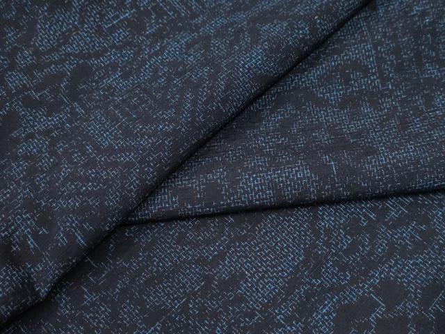 平和屋着物●結城紬 風景草花文 正絹 逸品 CABG0453yc|平和屋