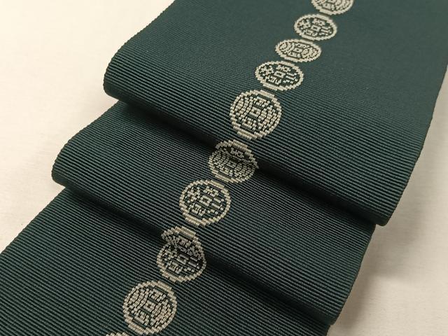 平和屋着物●男性　角帯　博多織　吉祥丸文　CABG7957vp｜平和屋 12,168円