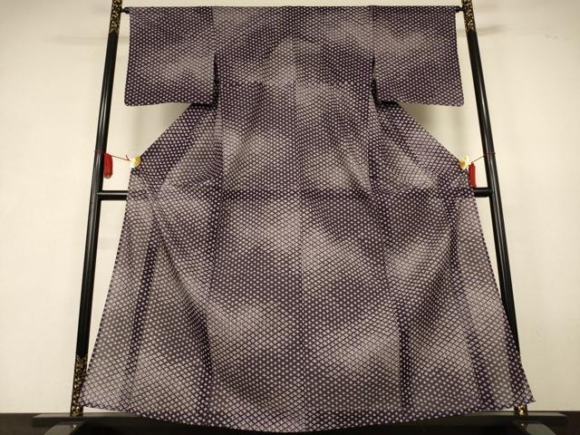 平和屋着物＊夏物 小紋 絽 松葉文 洗える着物 AABK2676jd｜平和屋