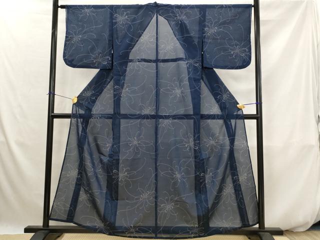 平和屋着物＊夏物　紗紬　舞花文　正絹　逸品　AABK2768st｜平和屋