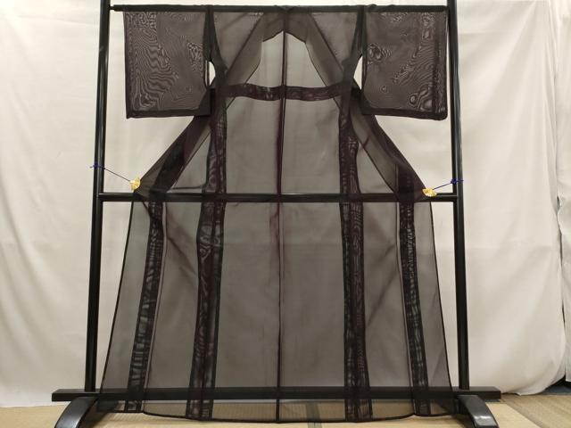 平和屋着物*夏物 色無地 紗 黒色 正絹 逸品 未使用 AABK2770st|平和屋