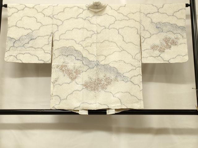 平和屋着物＃羽織　総絞り　雲重ね枝花文　正絹　逸品　CABG8176in｜平和屋