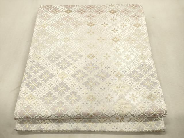 平和屋着物●西陣　袋帯　螺鈿箔　菱花文　金糸　やまと誂製　正絹　逸品　CABJ2075dy｜平和屋