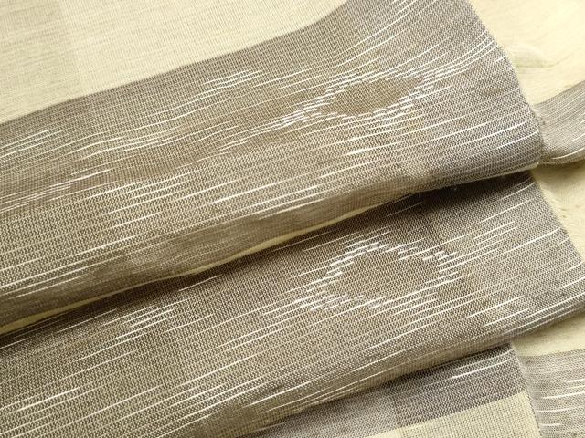 平和屋着物＊夏物　紗紬　市松霞文　正絹　逸品　CABJ4832hy｜平和屋