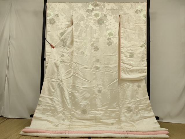 平和屋本店●白打掛　白無垢　和装　婚礼　結婚式　花嫁　神社挙式　唐織　枝垂れ桜　銀糸　逸品　AABK2736ou｜平和屋 27,300円