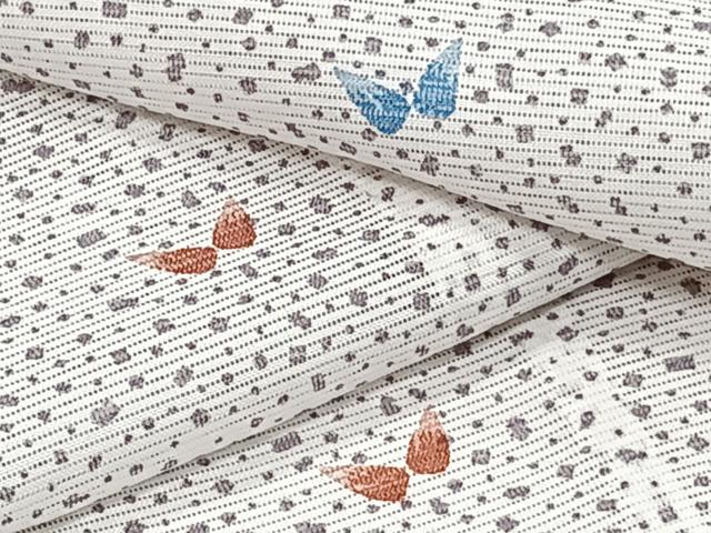 平和屋着物＊夏物　小紋　絽　舞蝶文　洗える着物　CABI3954xi｜平和屋