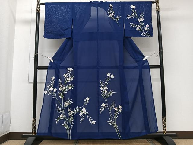 平和屋着物*夏物 訪問着 絽 枝草花文 正絹 逸品 CABI3996xi|平和屋