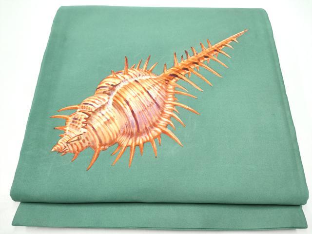 長閑やかさ屋御召しもの●膜鳴楽器柄袋帯 貝 正絹 珠玉 CABG8843hy