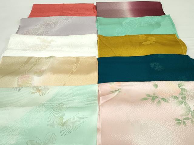 平和屋着物★和装小物　帯揚げ10枚セット　丹後ちりめん　正絹　逸品　未使用　DABI0184xg｜平和屋