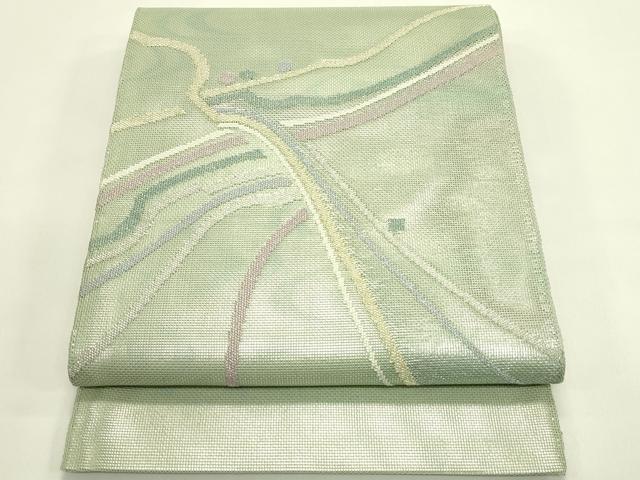 平和屋着物*夏物 太鼓柄袋帯 抽象文 金銀糸 正絹 逸品 CABJ1799rv|平和屋