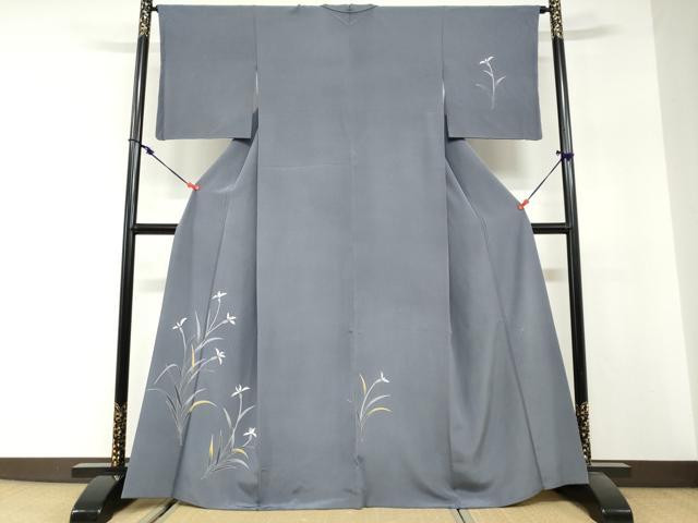 平和屋着物●本加賀友禅作家　金丸修一　訪問着　草花文　さが美扱い　正絹　逸品　DABG2907ud｜平和屋