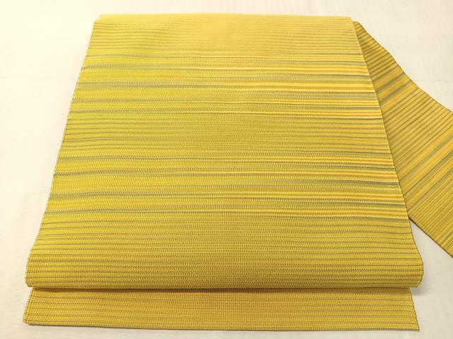 平和屋着物●爪掻き本綴れ　八寸名古屋帯　作家物　横段文　正絹　逸品　CABJ0679vp｜平和屋