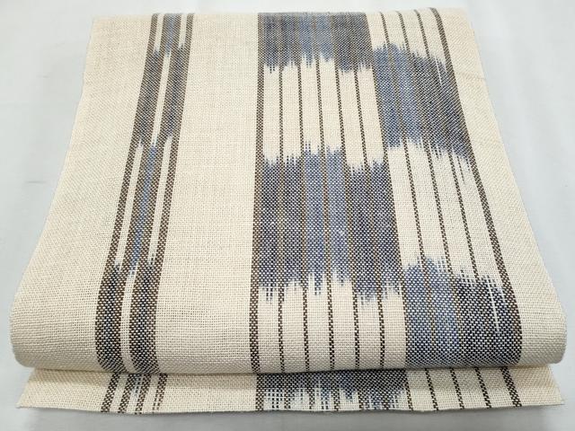 平和屋着物＊夏物　八寸名古屋帯　間道　自然布　逸品　CABI5919fb｜平和屋