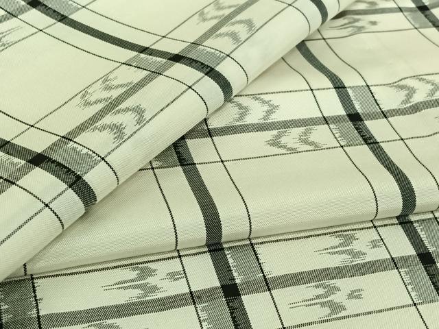 平和屋着物▽上質な紬　単衣　琉球絣文様　正絹　逸品　AABJ1619jh｜平和屋 19,240円