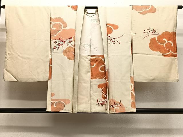平和屋着物＃羽織　霞花文　金彩　正絹　逸品　CABH3204ua｜平和屋